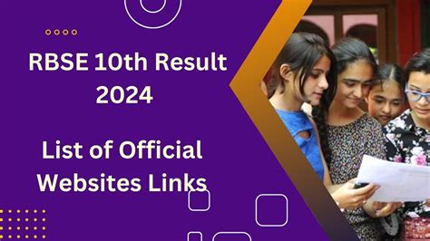 RBSE 10th Result 2024 Roll Number, Direct Link .